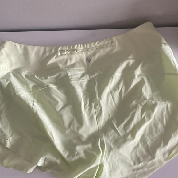 NWT bright yellow run with it 3.5 in Athleta short - Picture 5 of 6